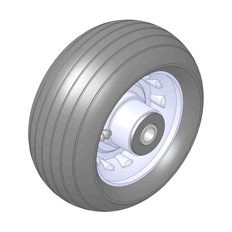 Wheel - rear caster assy