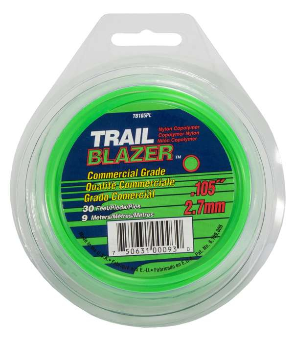 Trimmer line trailblazer™ round green 30' loop .105" / 2.7mm
