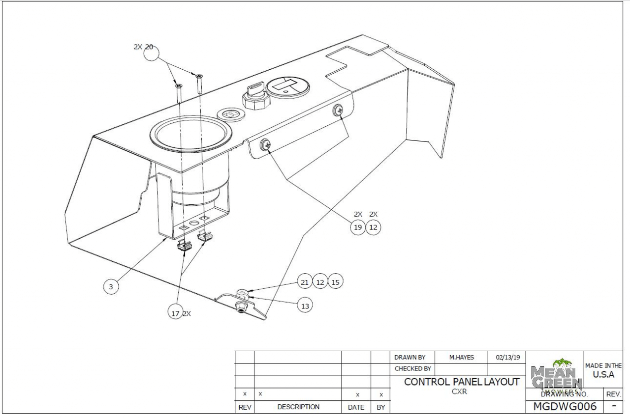 Control Panel Layout 2