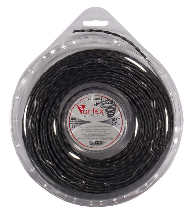 Trimmer line vortex™ spiral black large donut .105" / 2.7mm