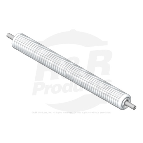 Roller - narrow grooved machined aluminum