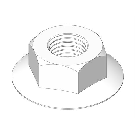 LOCKNUT - 3/8-24 FLANGED TOP LOCK