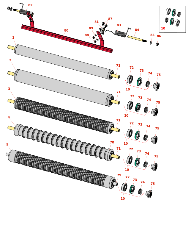 Toro Greensmaster 3250-D Rollers