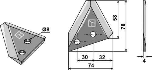 Food mixer knives Food mixer knives
