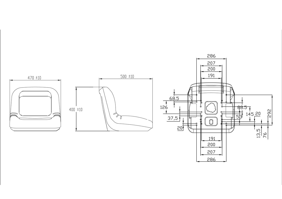 UnitedSeats MI 150 grey PVC