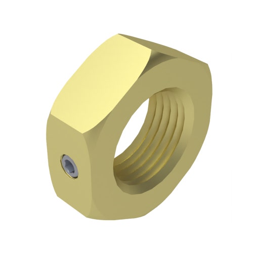 Nut - 1-1/8-7 jam incl set screw
