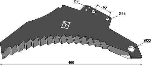 Silage knive fitting for Strautmann 488.17.505