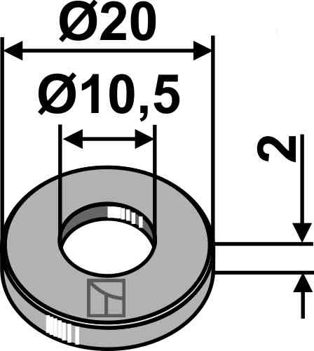 Washer fitting for Köckerling 901688 - 902629 Washer fitting for Köckerling 901688 - 902629