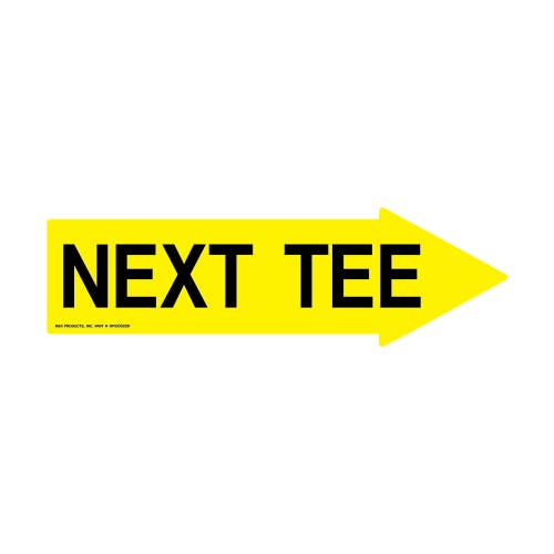 Decal - right next tee yellow/black