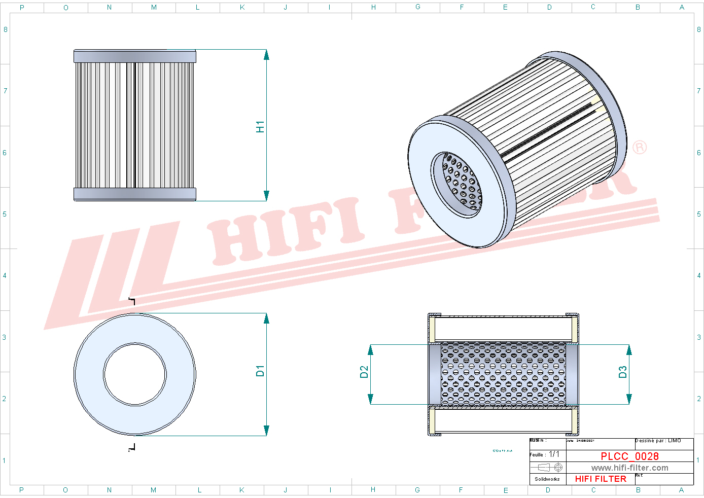 Fuel filter passend voor sampiyon ce 1350 m1