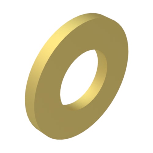 Washer - flat 1/4 yellow