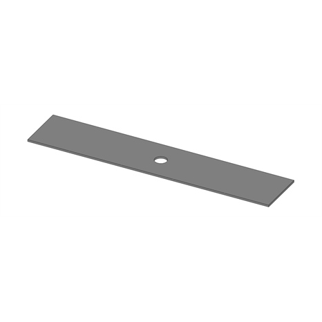 Edger blade - 2x10 w/ 1/2in hole