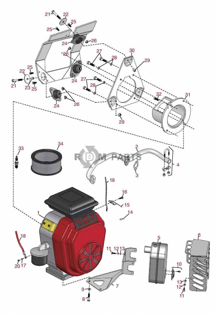 Replacement parts for Toro 3100 Engine