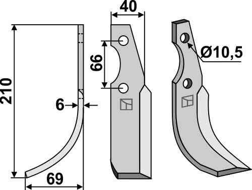 Blade, left model