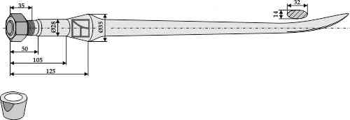 Frontladertand 1100