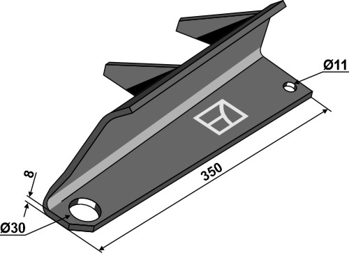 Strooivleugel - links 69-10-001l Strooivleugel - links 69-10-001l