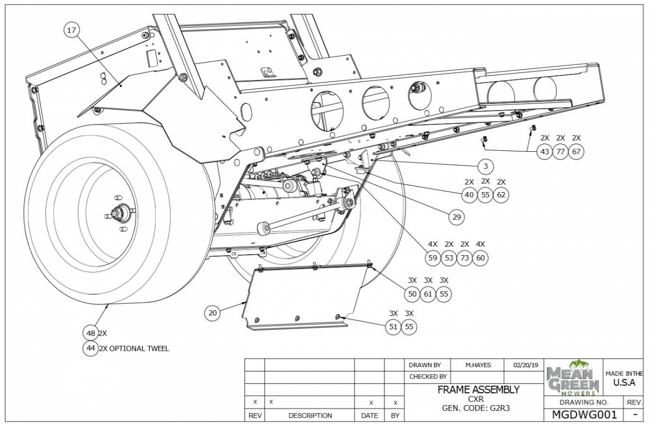 Mean Green Frame Assembly 3