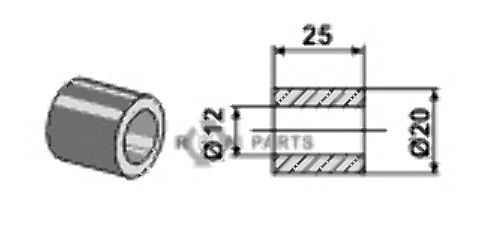 Aluminium buchse 63-mul-63