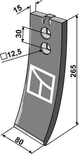 Point fitting for Väderstad 489233 / 489233-1 / 155913