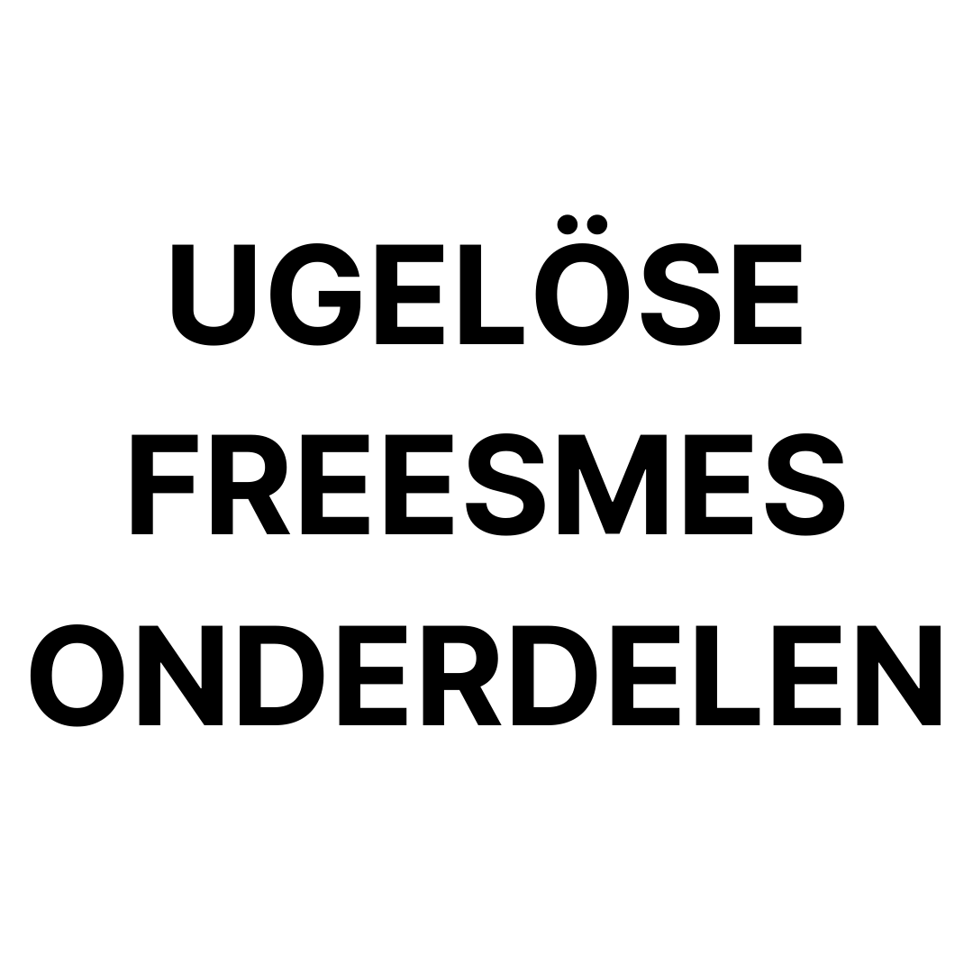 Ugeløse freesmes onderdelen