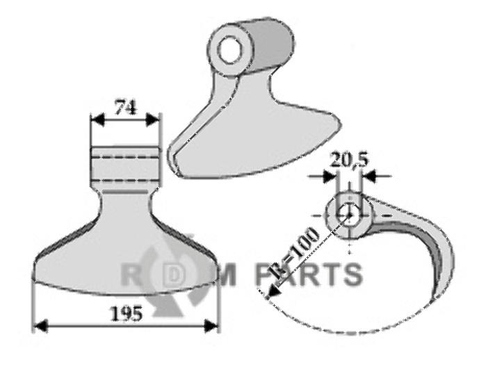 RDM Parts Hamerklepel