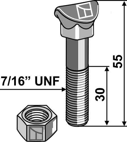 Bolt 7/16“ UNF