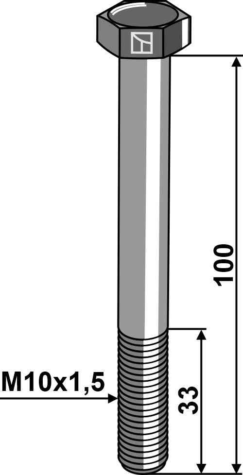 Hexagon bolt M10 without nut