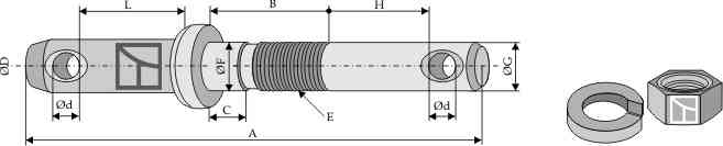 Top- and lower-link pins