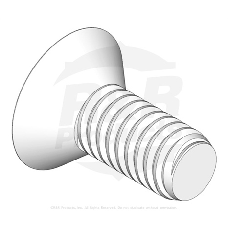Screw - bedknife m8-1.25 x 20