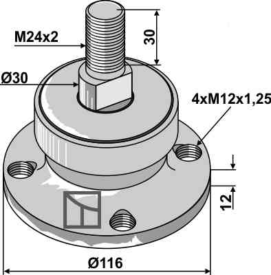 Bearing fitting for Rabe 90314012