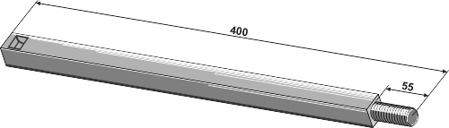 Square shaft 31-30-040
