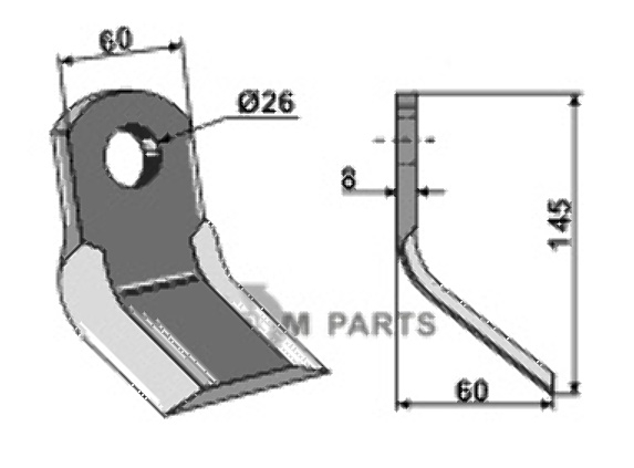 RDM Parts Y-kniv