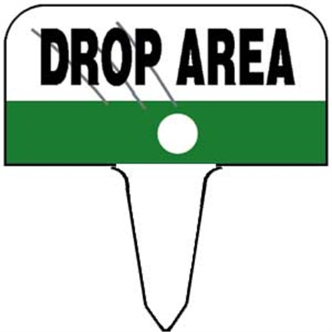 Sign - drop area
