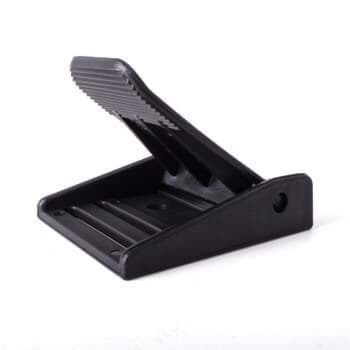 Nylon bag strap buckle, black