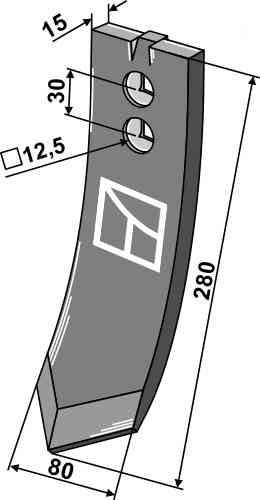 Point fitting for Väderstad 155028