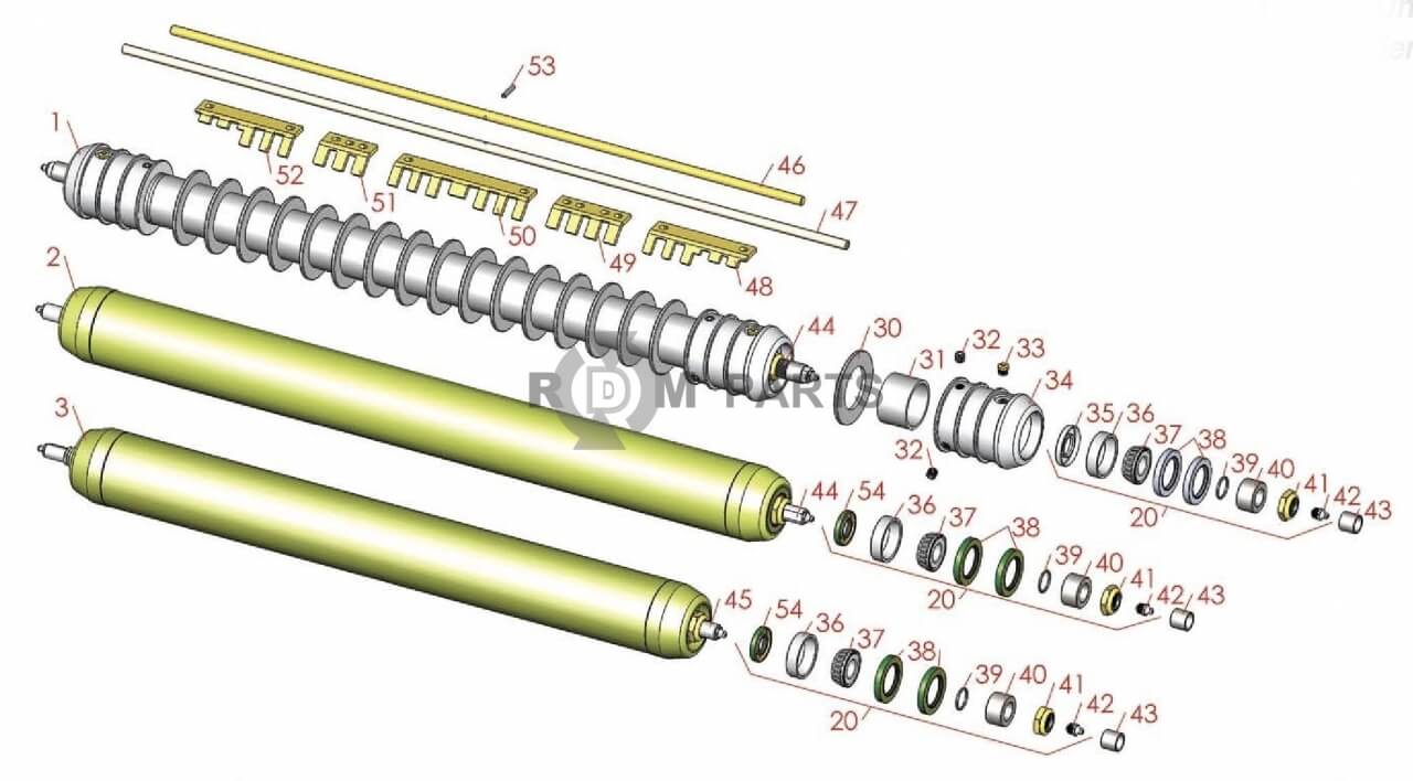 Replacement parts for John Deere 7200 Rollers