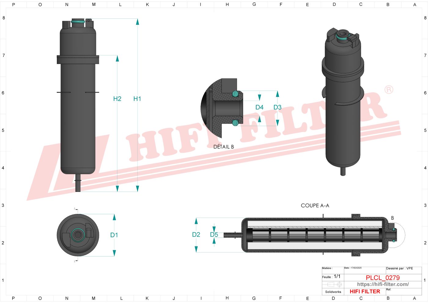 Fuel filter passend voor mann wk 5017