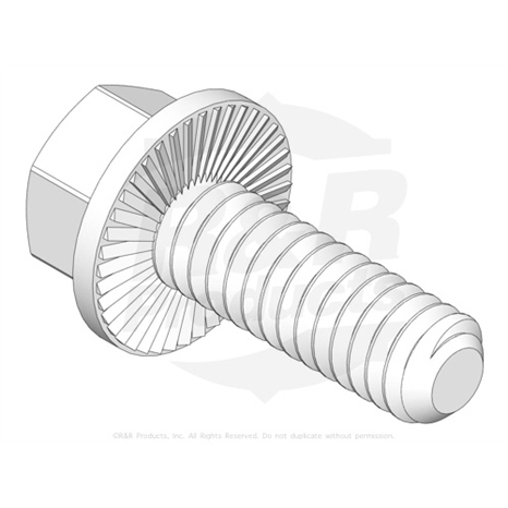 BOLT - 1/4-20 X 3/4 SERR HEX FLANGED