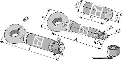 Trailer coupling ring Trailer coupling ring