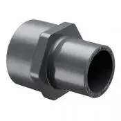 PVC Tykvægget Adapter - udvendig lim x indvendigt gevind (med forstærkningsring)