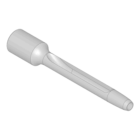Alloy machined side-eject tine - .750mt x 4.750l x .350od