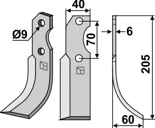 Blade, right model