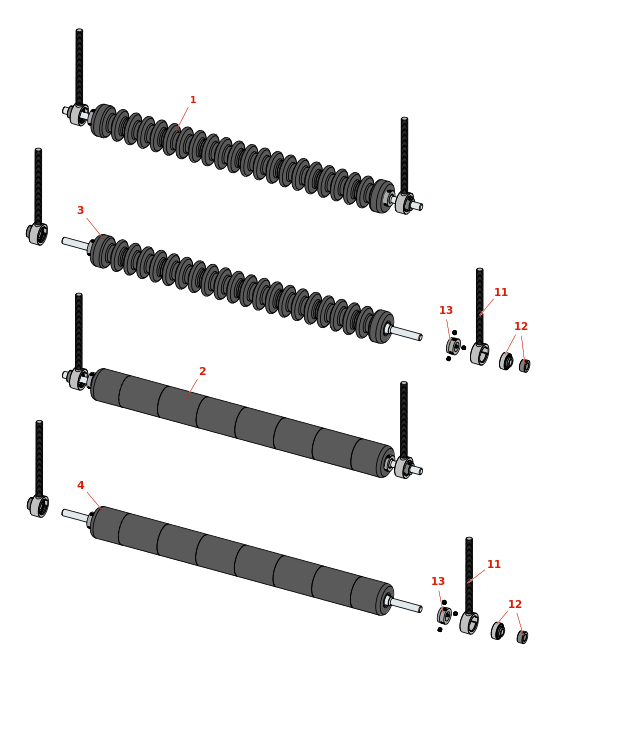 National 84 Mower Minuteman Roller System