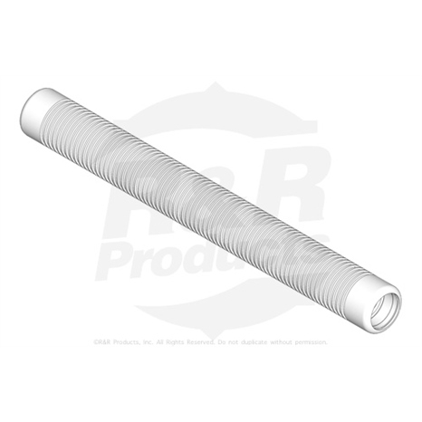 Roller tube - grooved 2 1/2 dia