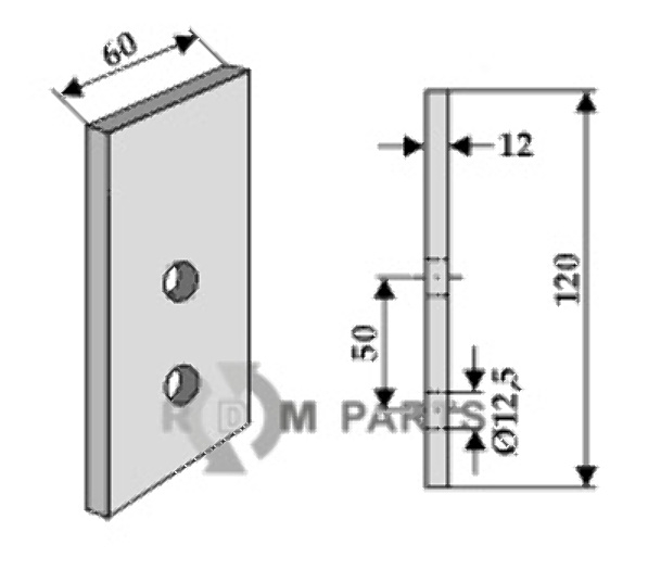RDM Parts Mes voor grachtenfrees