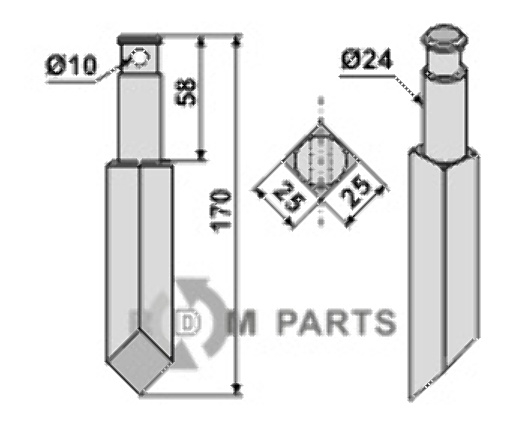 Rotorzinken rh55