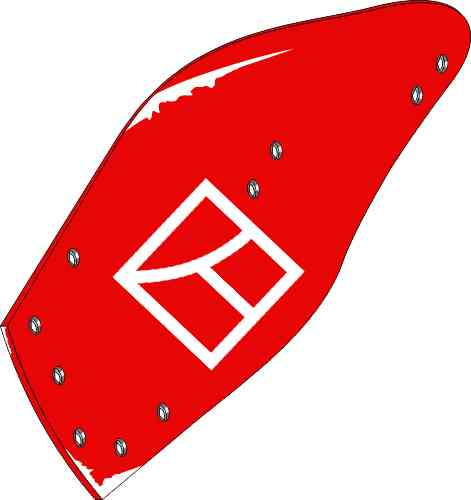 Rister - 12'' - links passend voor Kverneland KK07328194