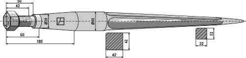 Frontladertand 1400