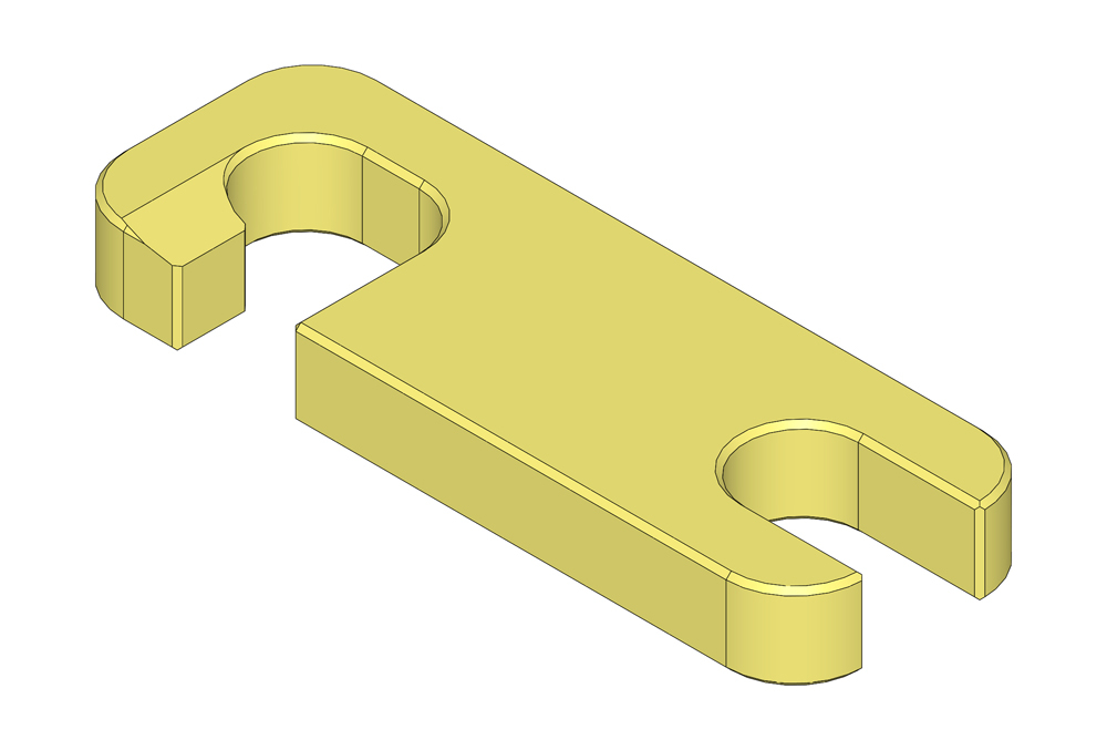 SHIM - ROLLER - 1/4 IN - SLOTTED