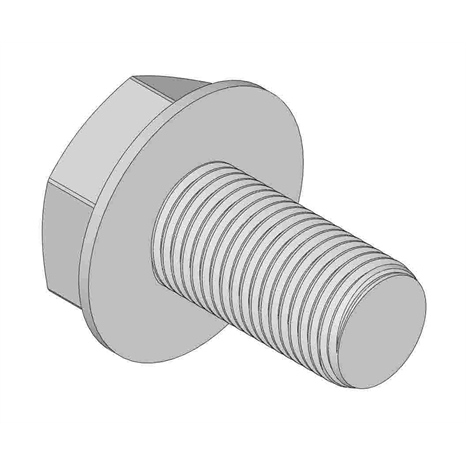 Bolt - hex washer nyloc M10